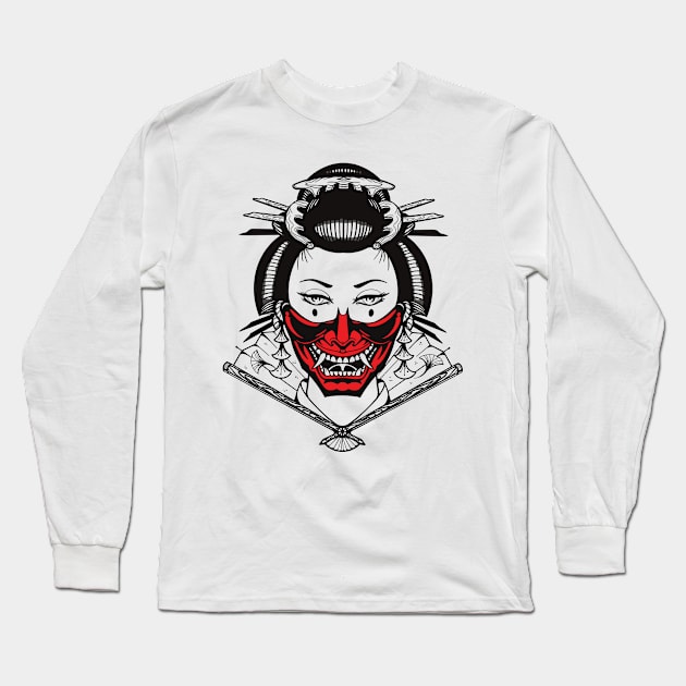 Geisha 2 Long Sleeve T-Shirt by uongduythien@gmail.com